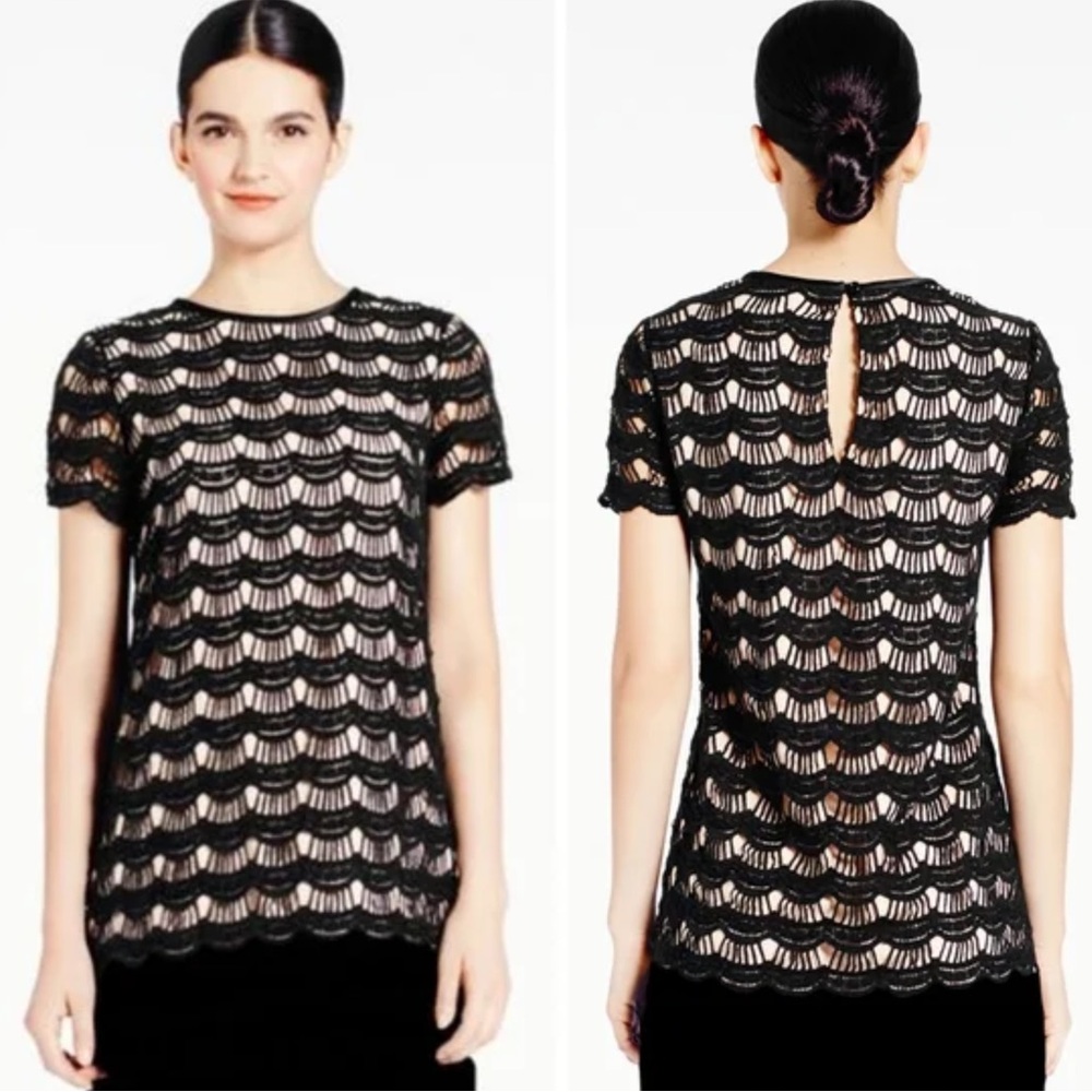 Kate Spade New York Scallop Lace Top